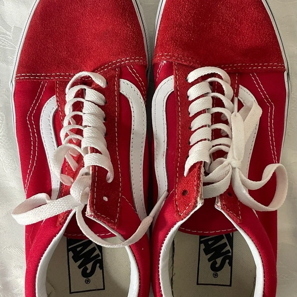 Vans Sneakers Men’s Classic Retro Red Suede Shoes Skater 8.5 - Picture 5 of 7